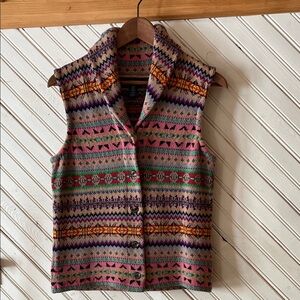 CHAPS fair isle knit vest